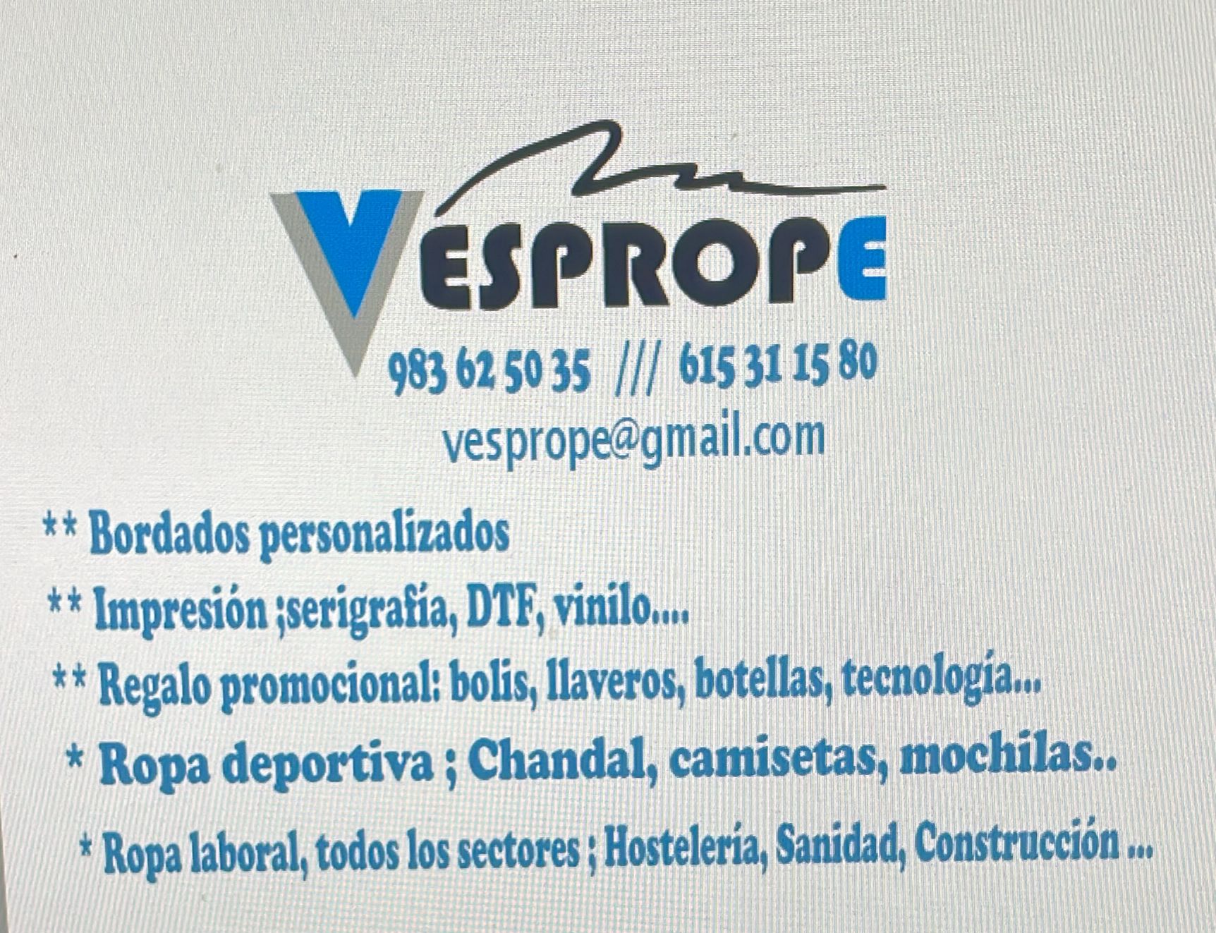 contacta con vesprope